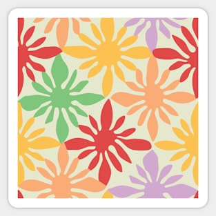 Matisse Flower Cutout Pattern - Bright Colorful Sticker